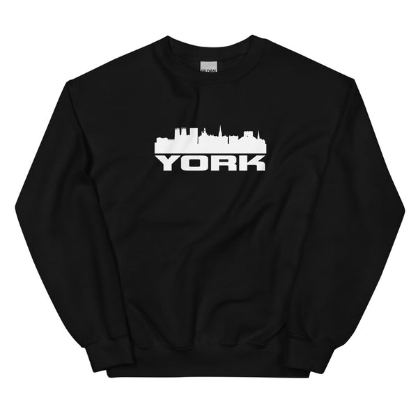 YORK SWEATSHIRT - WHITE LOGO