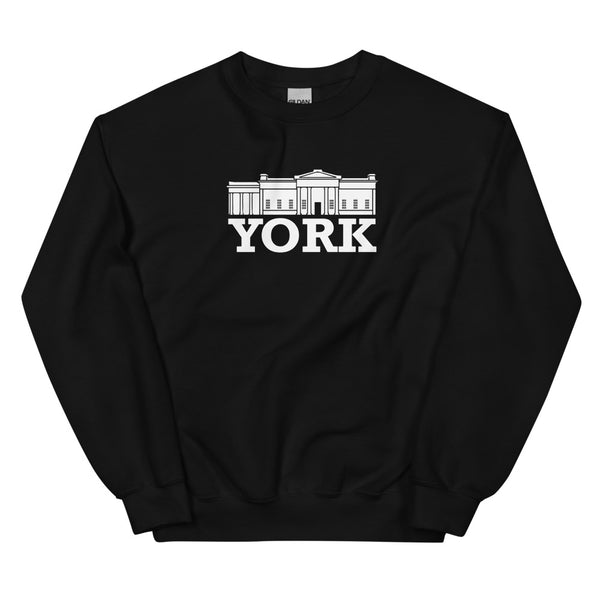 YORK SWEATSHIRT - WHITE LOGO