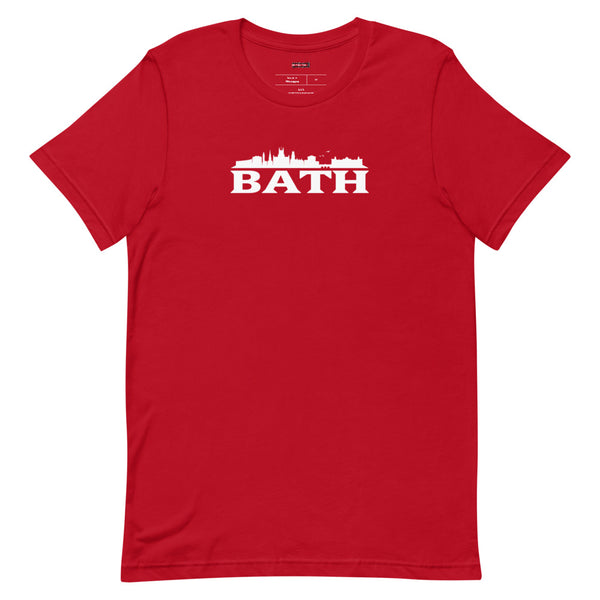 BATH TEE - WHITE LOGO